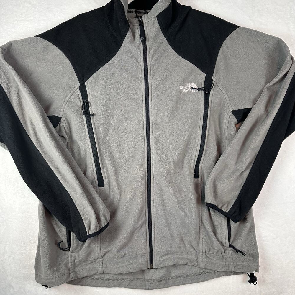 Vintage The North Face Denali Polartec Fleece Jacket Men’s Large Gray Black 90s